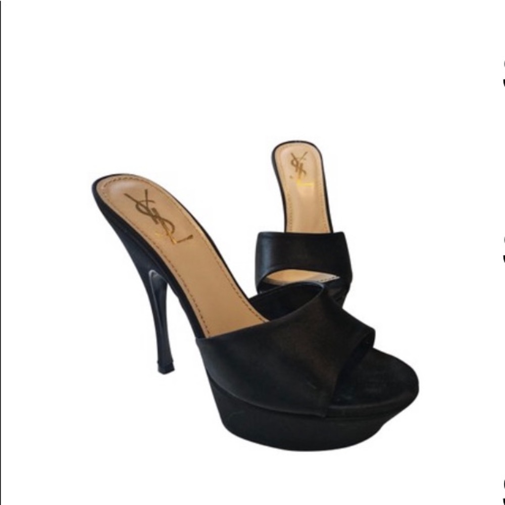 YSL Satin Platform Slide size 36